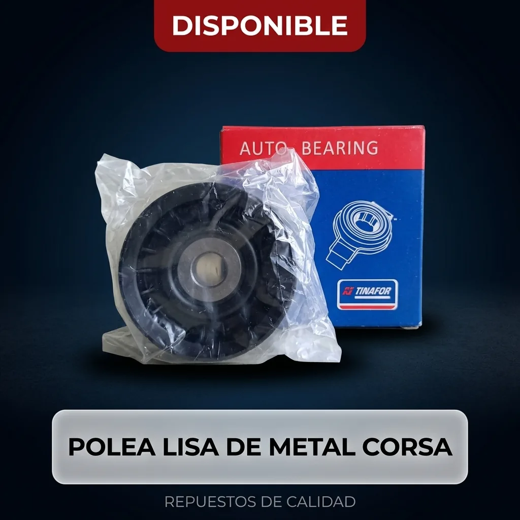 Polea lisa de metal Corsa