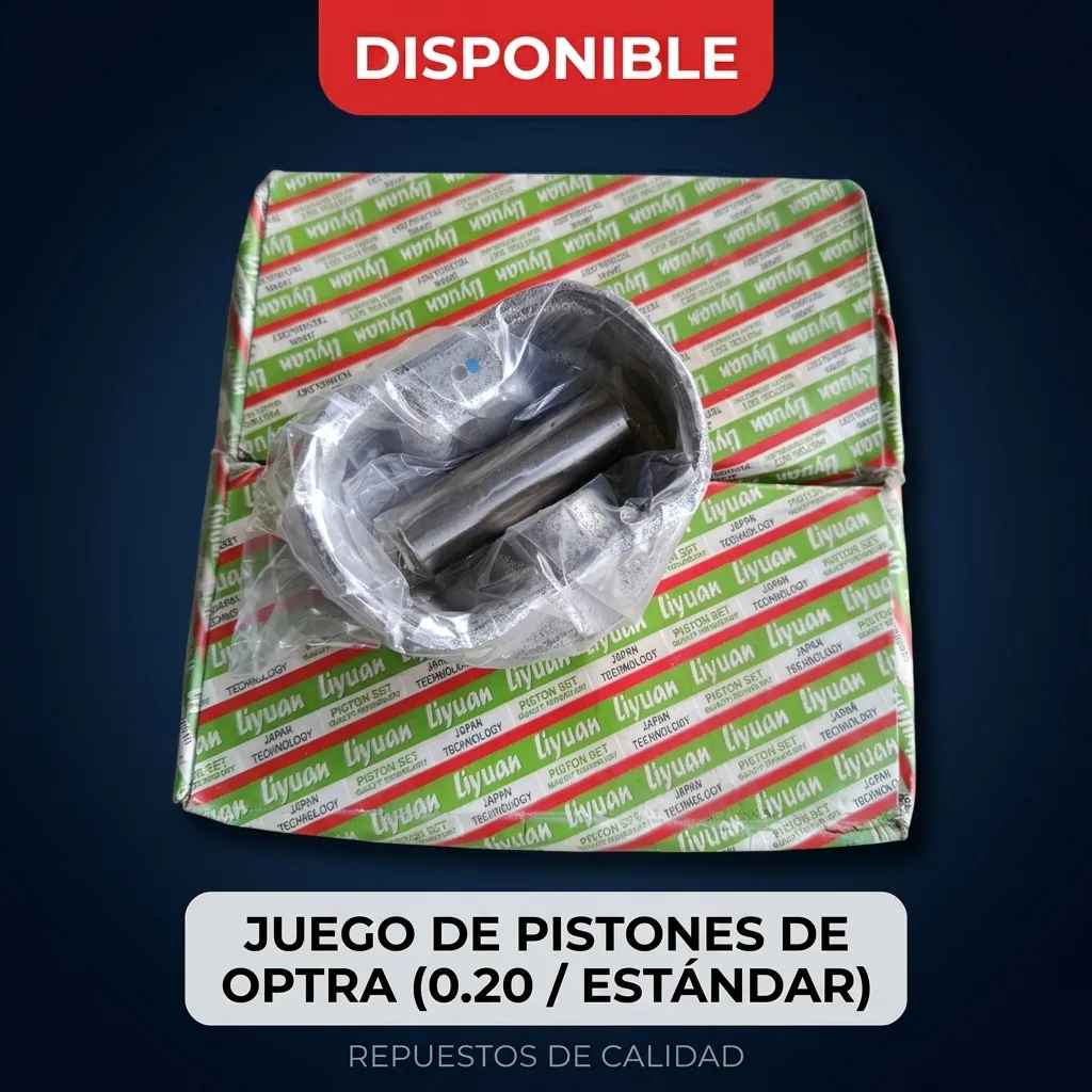 Juego de pistones Optra (0.20 / estándar)
