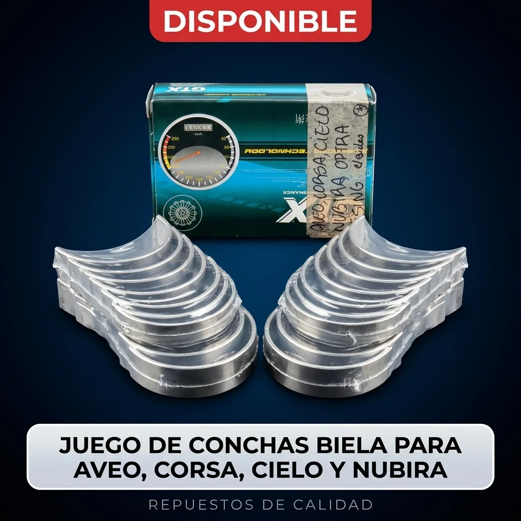Juego de conchas de biela para Aveo, Corsa, Cielo y Nubira